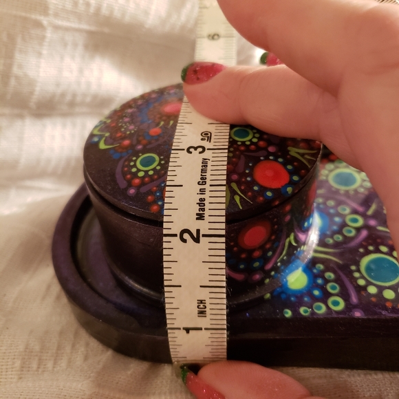 Peacock mini jar and tray set - Picture 10 of 10